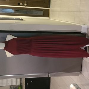Venus Burgandy Maxi Dress Size M NWOT